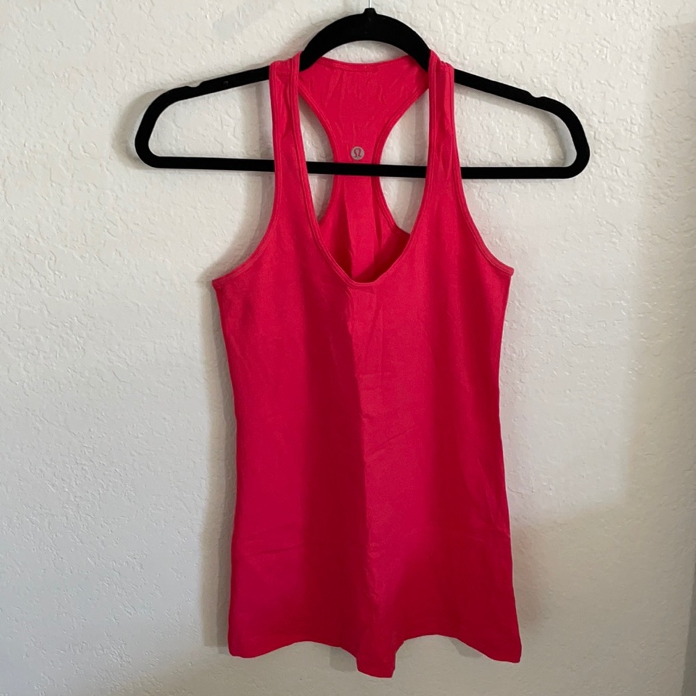 Lululemon Pink Berry Razorback Tank, Size 6